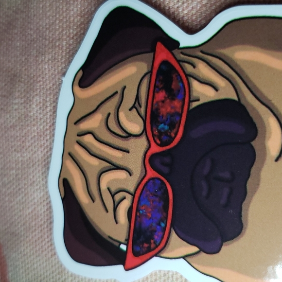 (J) Pug Dog Sticker Doggie Dog Mom Puppy - Picture 2 of 5